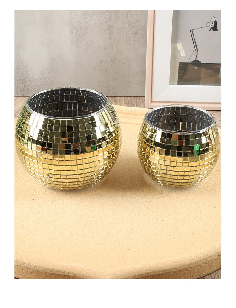 Portacandela disco retrò