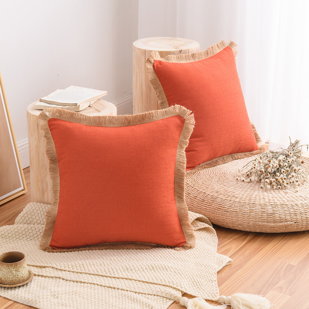 Cuscino cotone-lino stile nordico