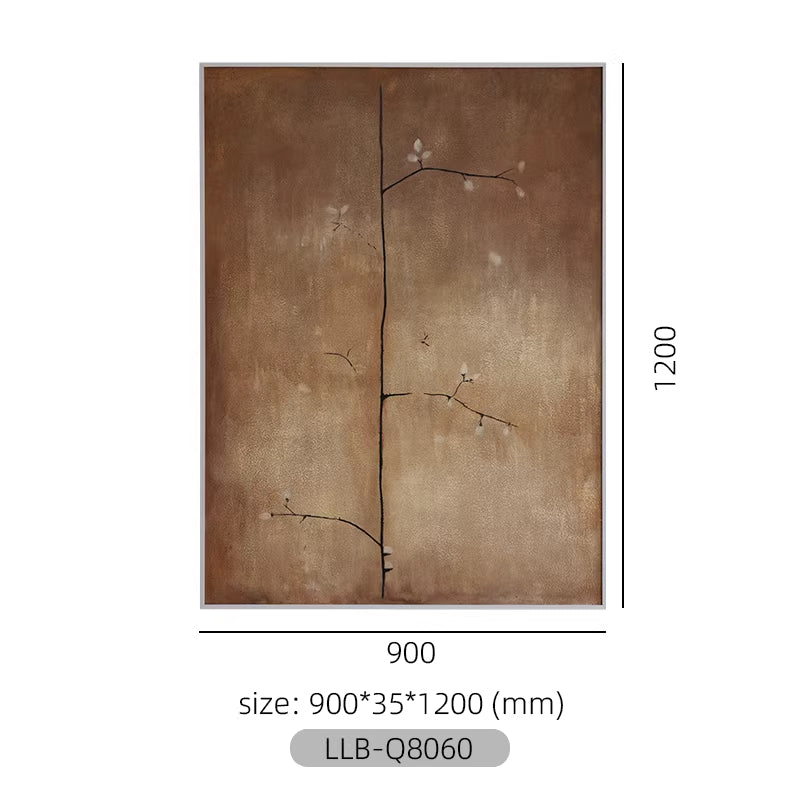 Quadro wabi-sabi dipinto a mano