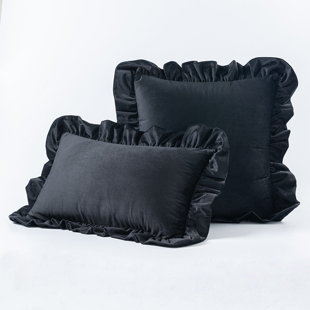 Cuscini velluto pizzo