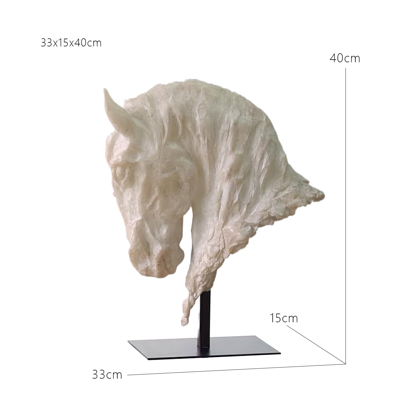 Decorazione cavallo nero