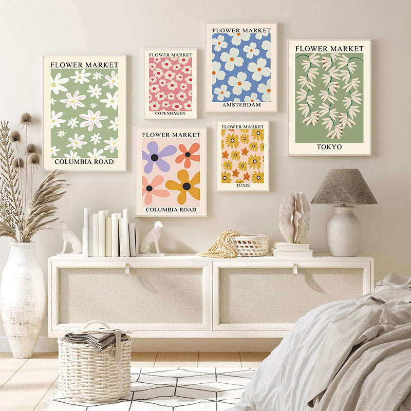 Quadro geometrico floreale