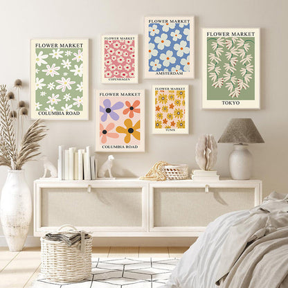 Quadro geometrico floreale