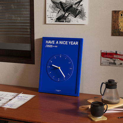 Orologio da parete Quadro blu anno