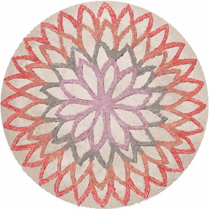 Tappeto geometrico rotondo