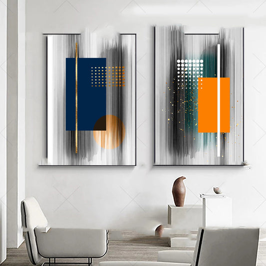 Quadro su tela Forme geometriche bicolore