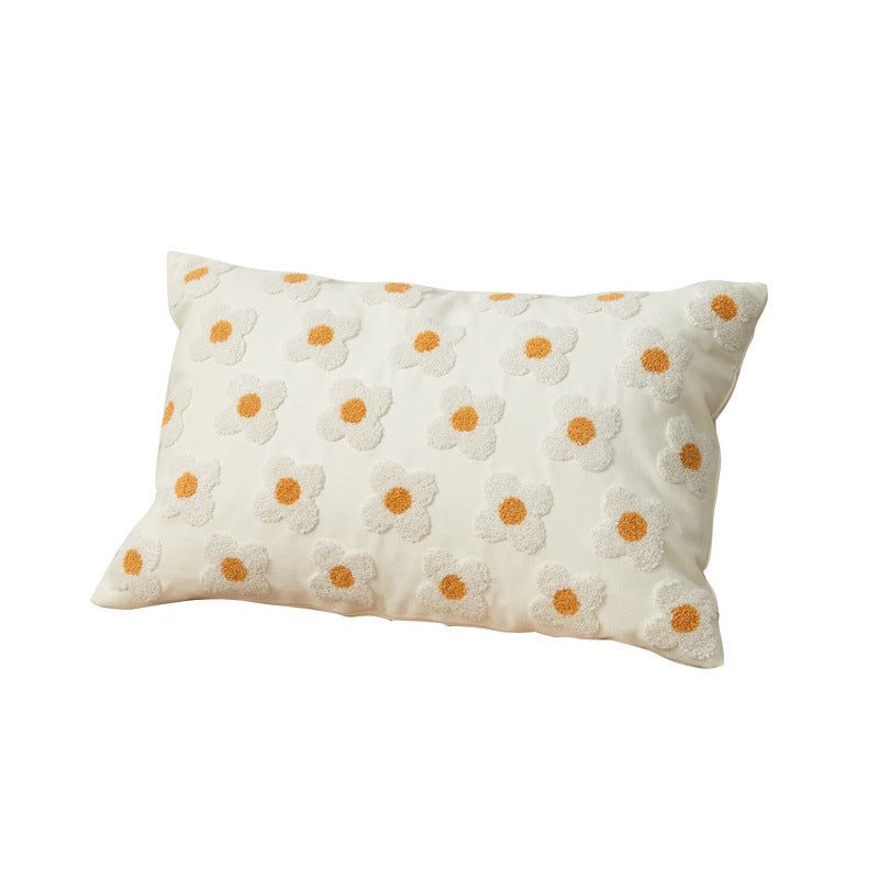 Cuscino ricamo floreale