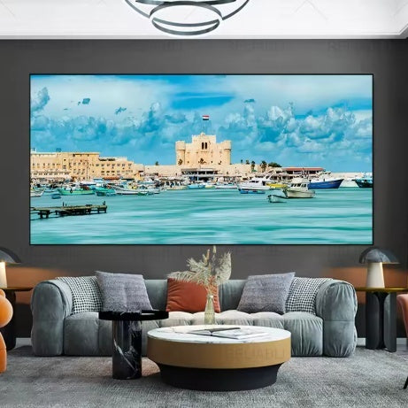 Quadro in MDF Piramidi sul Nilo