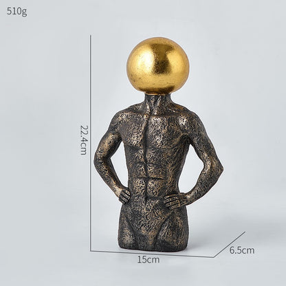 Figura astratta in resina
