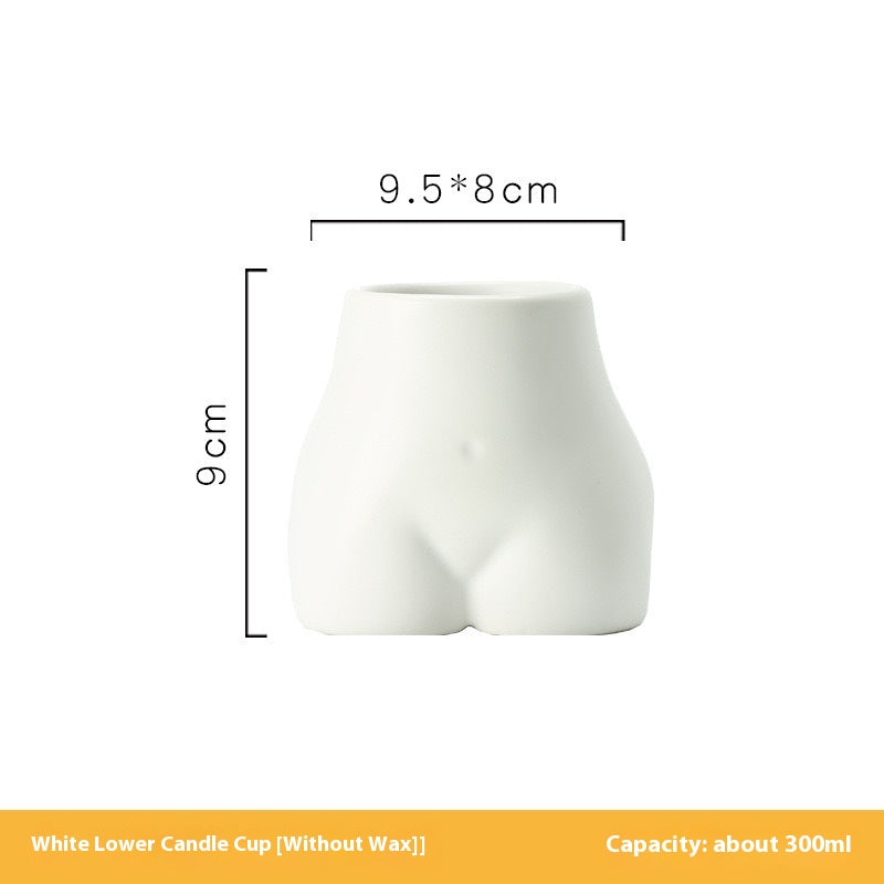 Candela profumata busto ceramica
