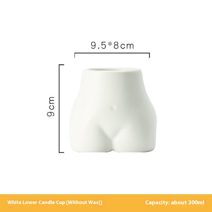 Candela profumata busto ceramica