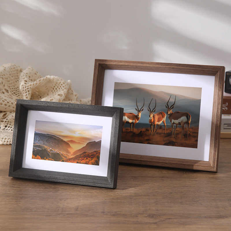 Cornice foto legno