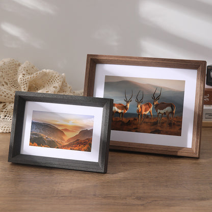 Cornice foto legno