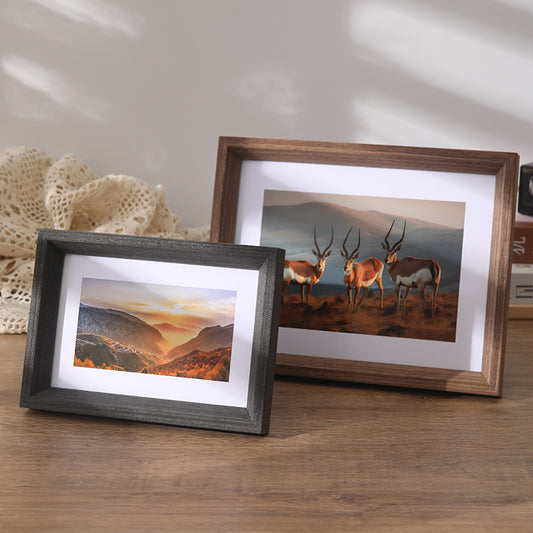 Cornice foto legno