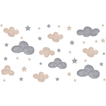 Sticker nuvole e stelle