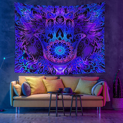 Ornamento mandala fluo