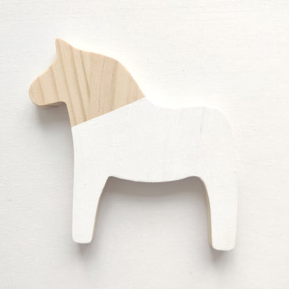 Ornamento cavallo legno