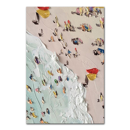 Dipinto olio spiaggia