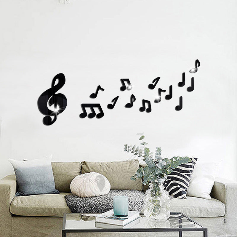 Specchio murale note musicali