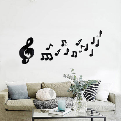 Specchio murale note musicali