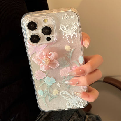 Custodia telefono rose 3D