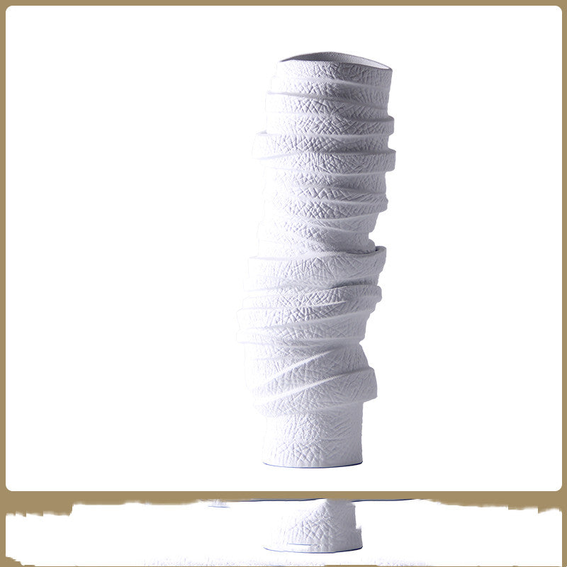 Vaso bianco irregolare