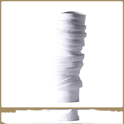 Vaso bianco irregolare