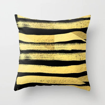 Copricuscino giallo e nero