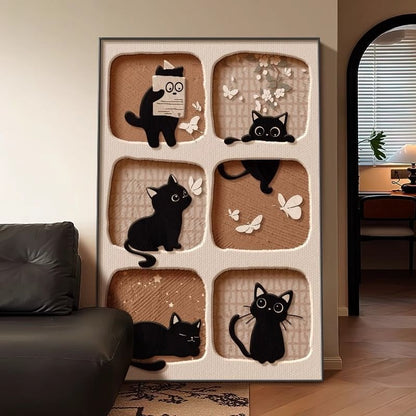 Quadro gatto retrò