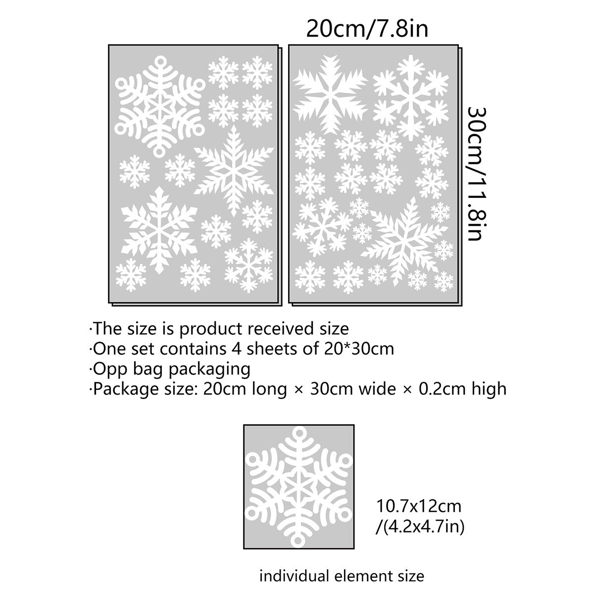 Sticker fiocco neve
