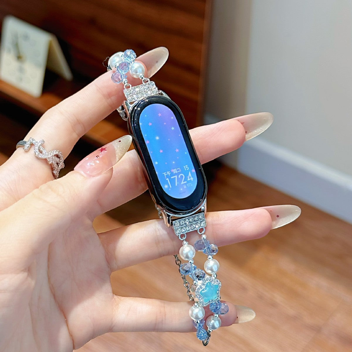 Cinturino smartwatch notte stellata