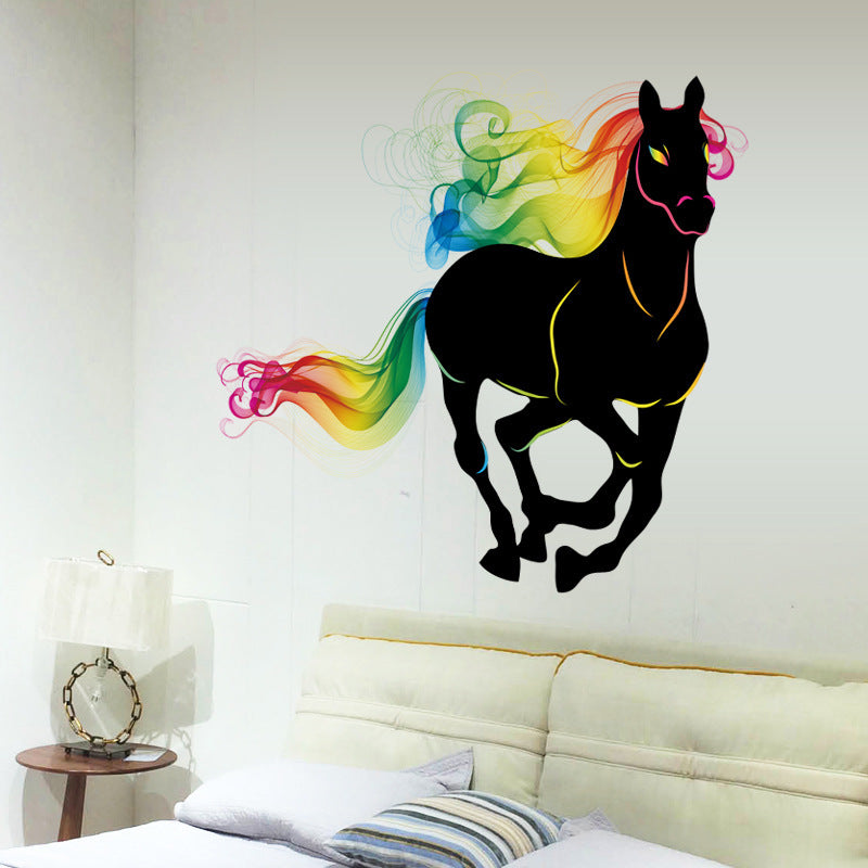 Adesivo cavallo colorato