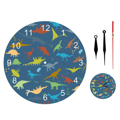 Orologio da parete Dinosauri colorati