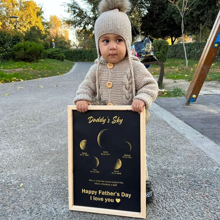 Dipinto luna e cielo