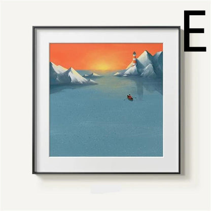 Quadro Montagna Astratta