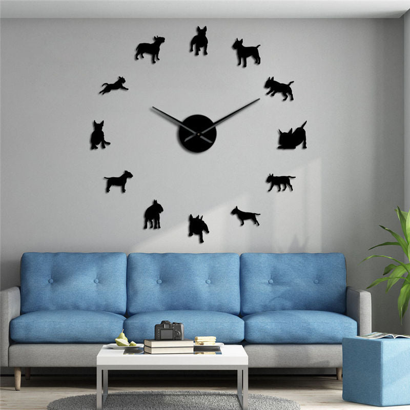 Orologio da parete Cani dorati