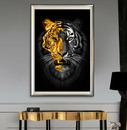 Tela tigre dorata