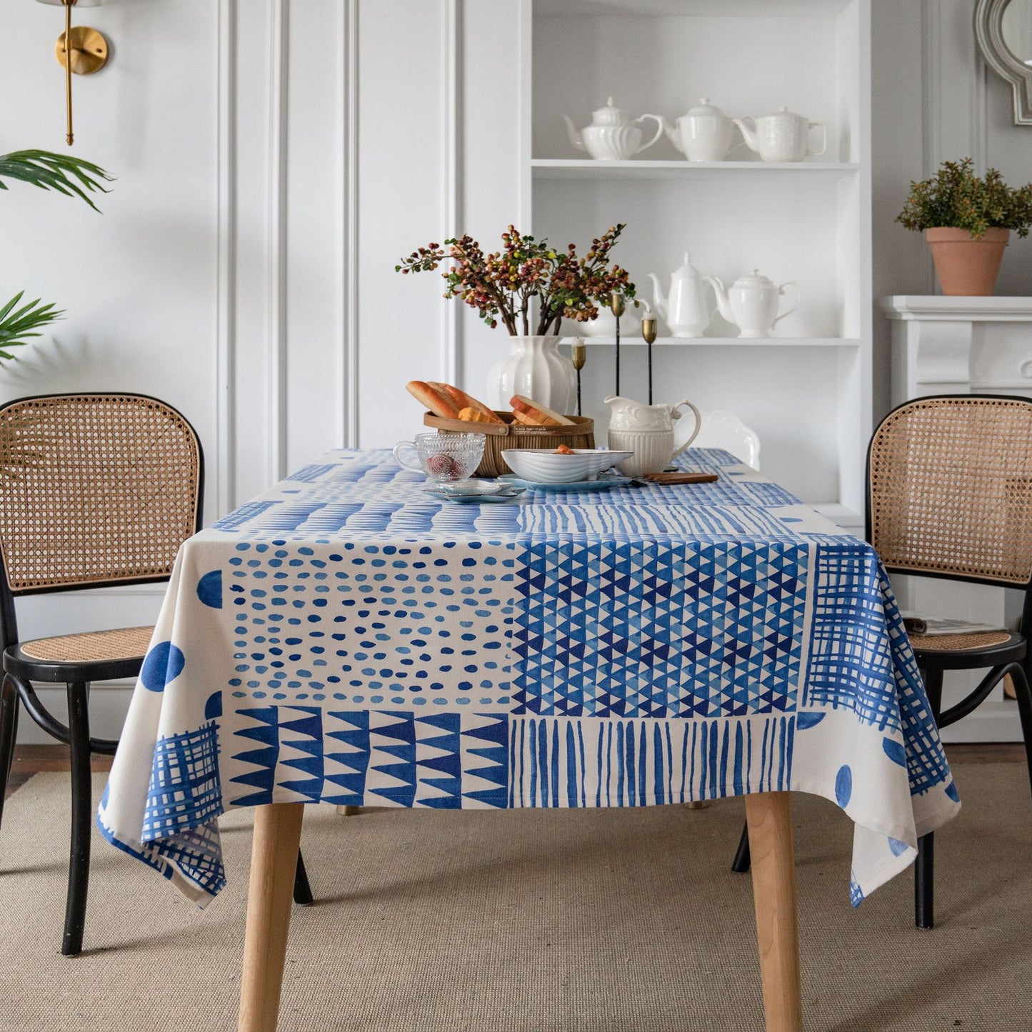 Tovaglia mosaico blu