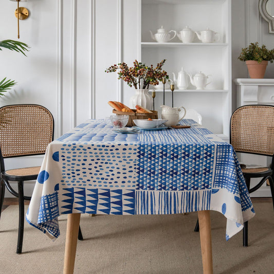 Tovaglia mosaico blu
