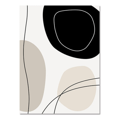Poster Forme astratte e volti