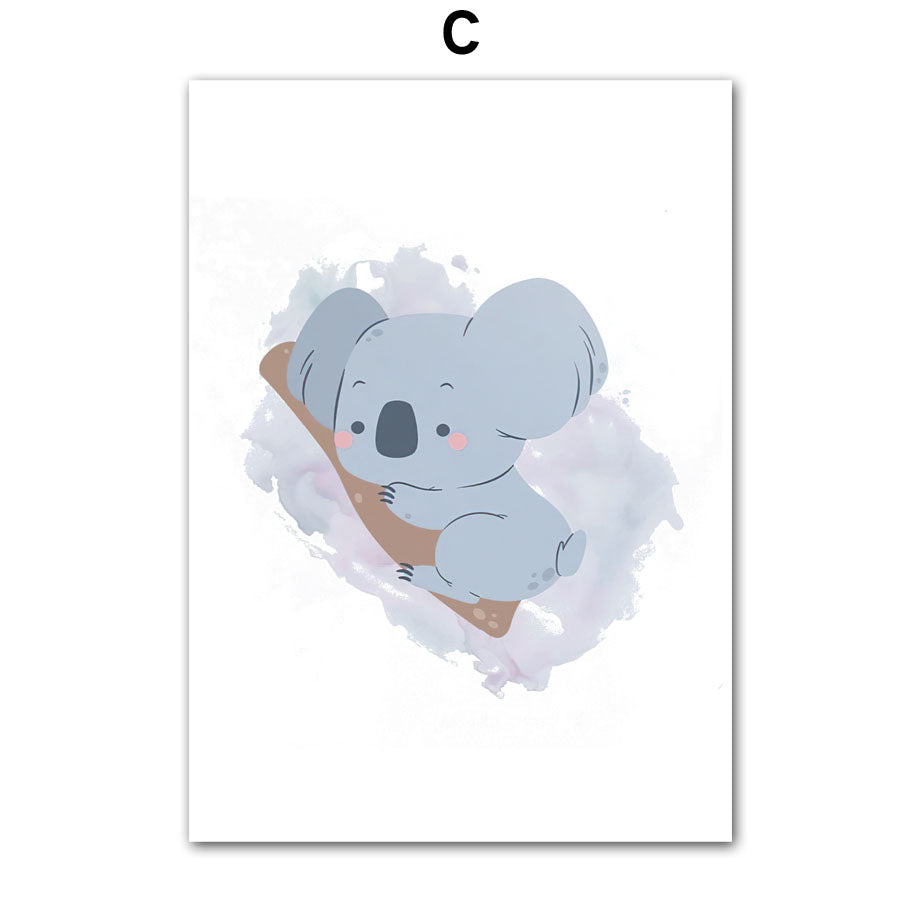 Poster scandinavo animali