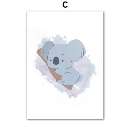 Poster scandinavo animali