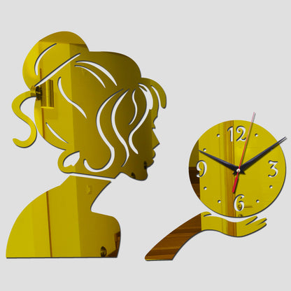Orologio da parete Donna con orologio