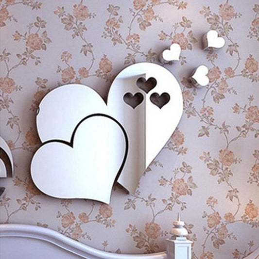 Specchio adesivo cuore