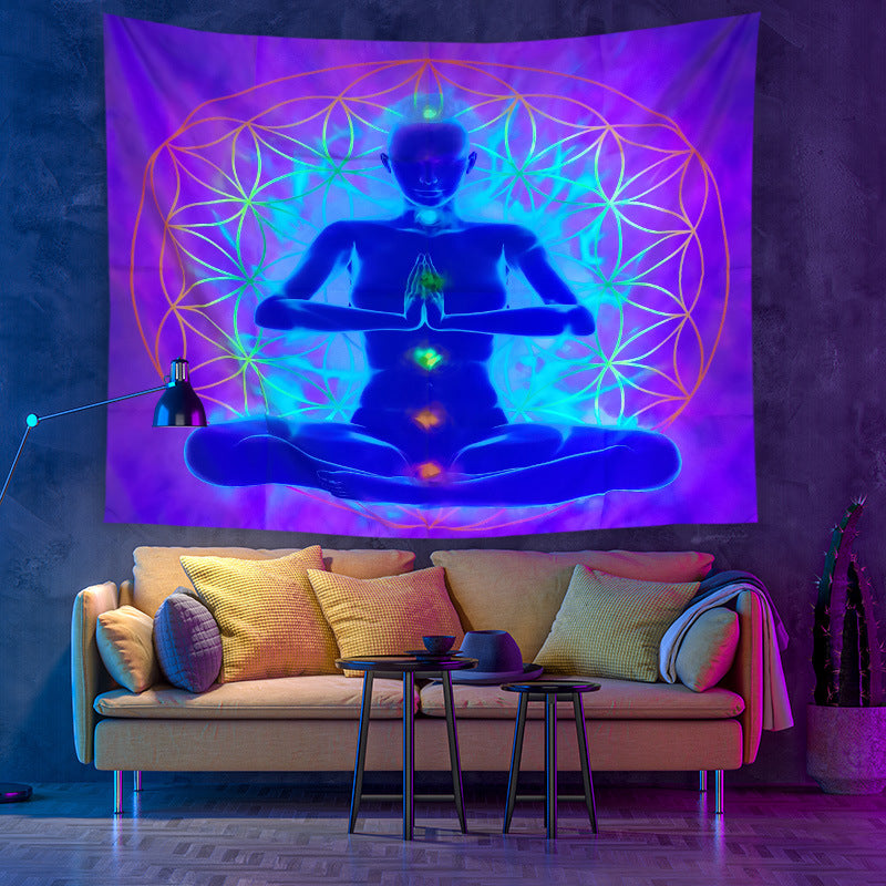 Ornamento mandala fluo