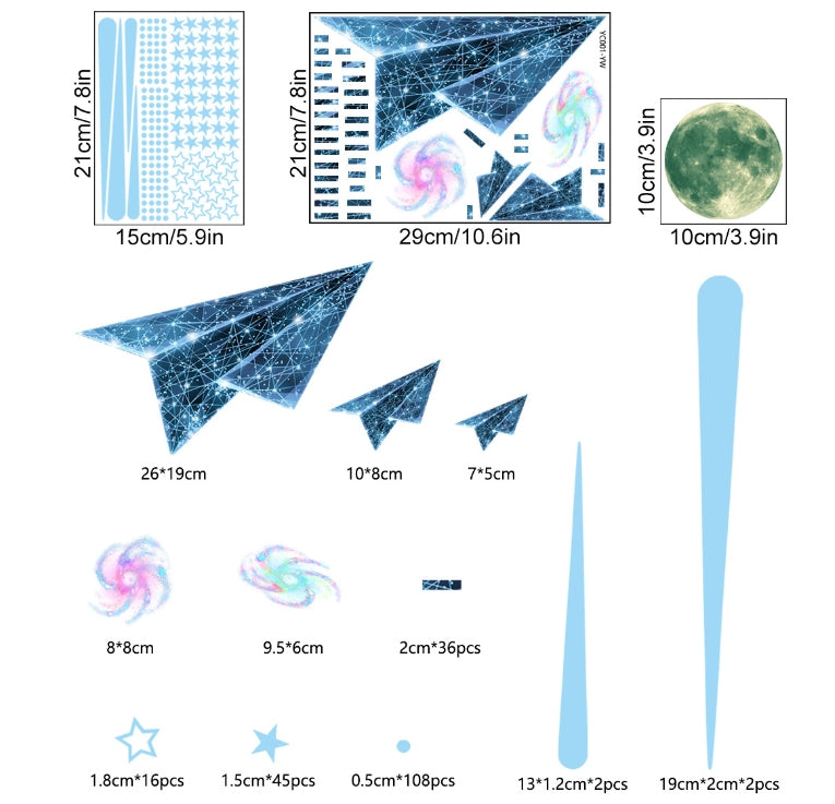 Sticker stelle luminose