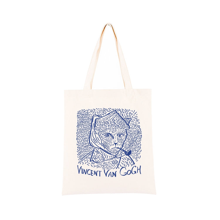 Borsa tela stile gatto d'arte