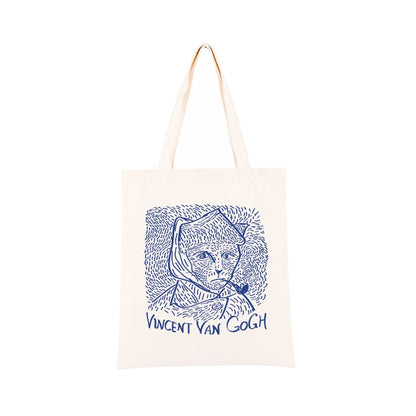 Borsa tela stile gatto d'arte