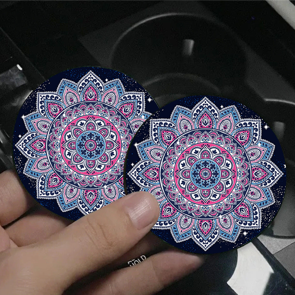 Sottobicchiere turchese mandala arabesco