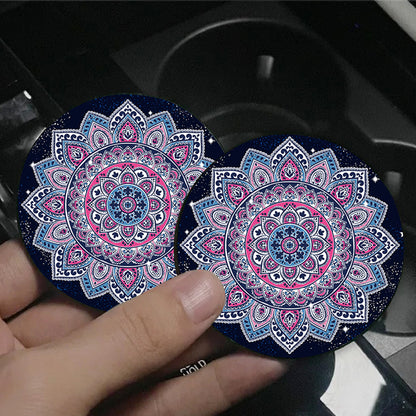 Sottobicchiere turchese mandala arabesco